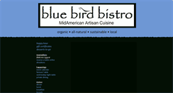 Desktop Screenshot of bluebirdbistro.com