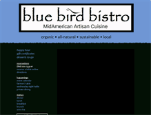 Tablet Screenshot of bluebirdbistro.com